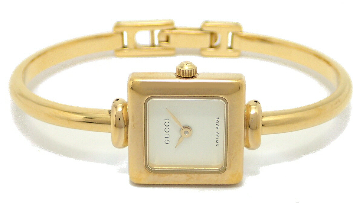 楽天市場】【ウォッチ】 GUCCI グッチ バングル ウォッチ ホワイト文字