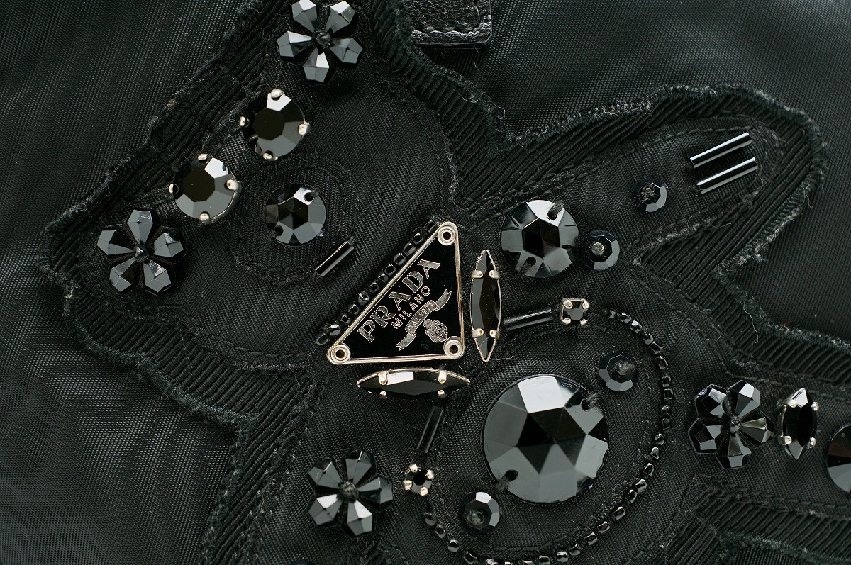 楽天市場】【バッグ】PRADA プラダ イブニングベア ビーズ ビジュー