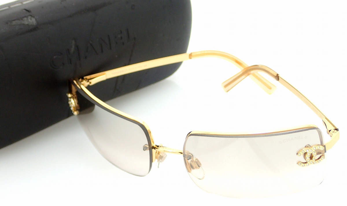 楽天市場】CHANEL シャネル サングラス ココマーク ラインストーン