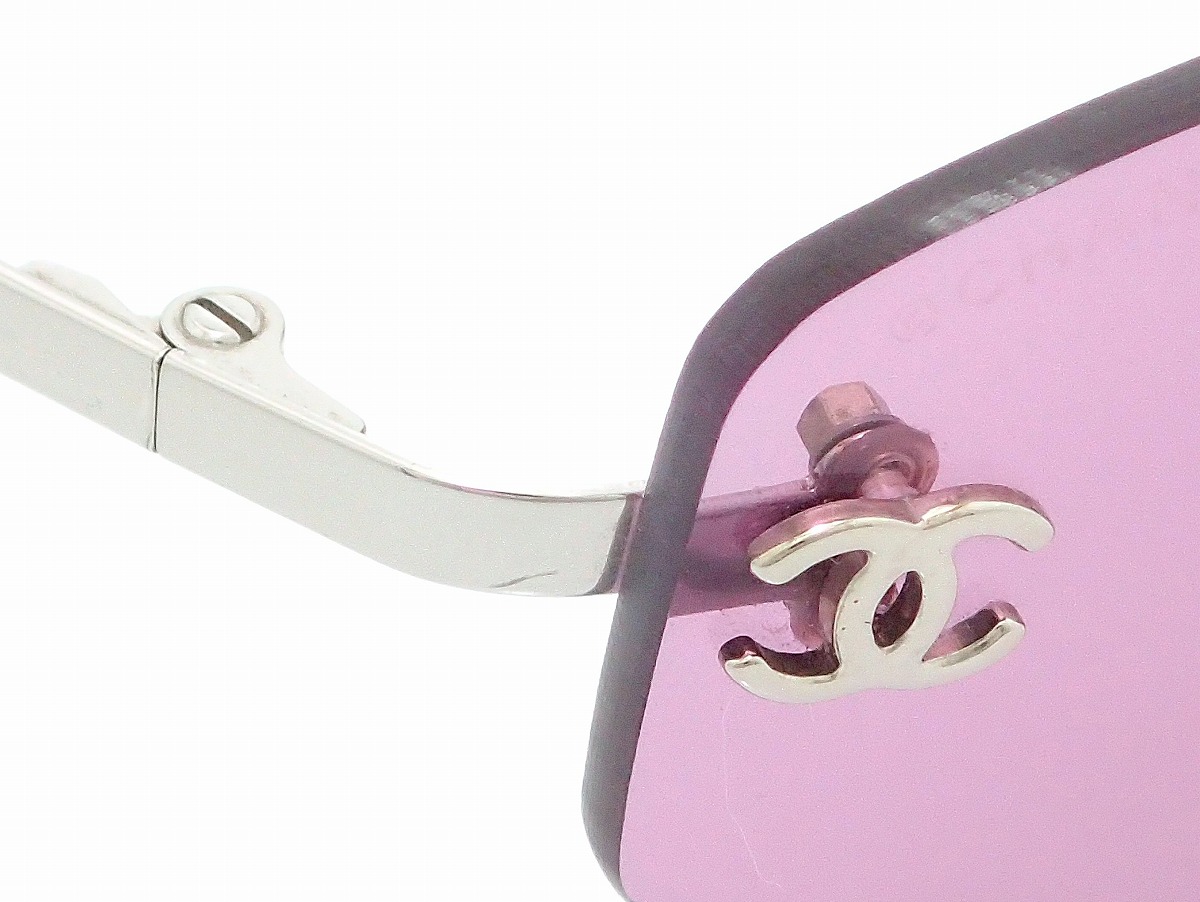 楽天市場】CHANEL シャネル サングラス ココマーク 紫 パープル