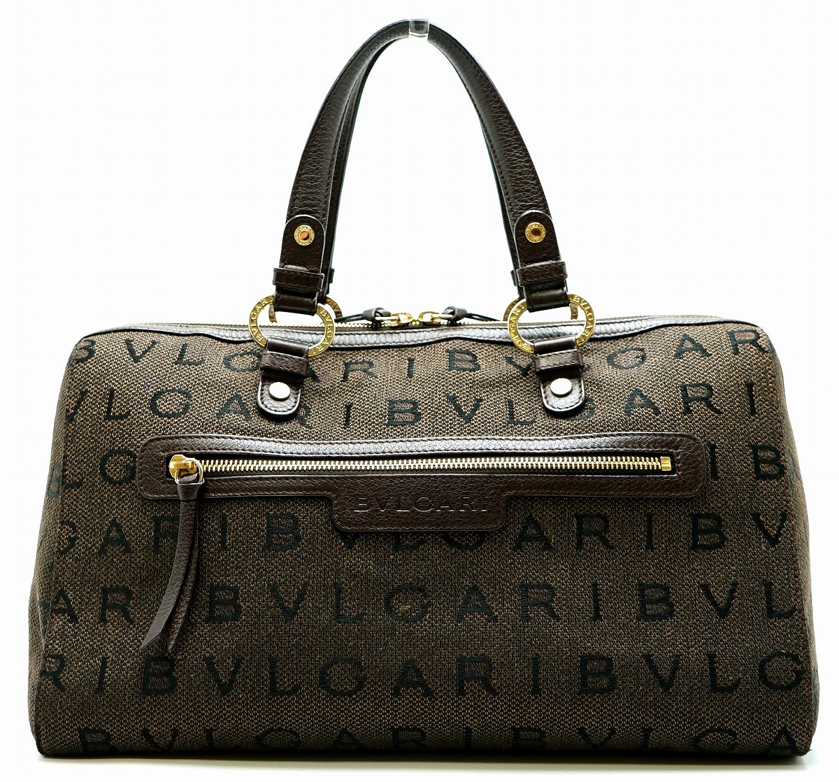 楽天市場】【バッグ】BVLGARI ブルガリ ロゴマニア ボストンバッグ