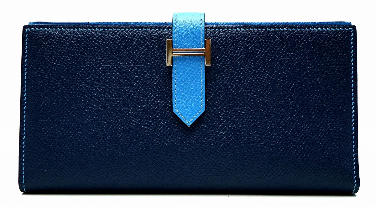 kiki様 HERMES 青 レザー リングノート 新品未使用 ブルージーン kiki