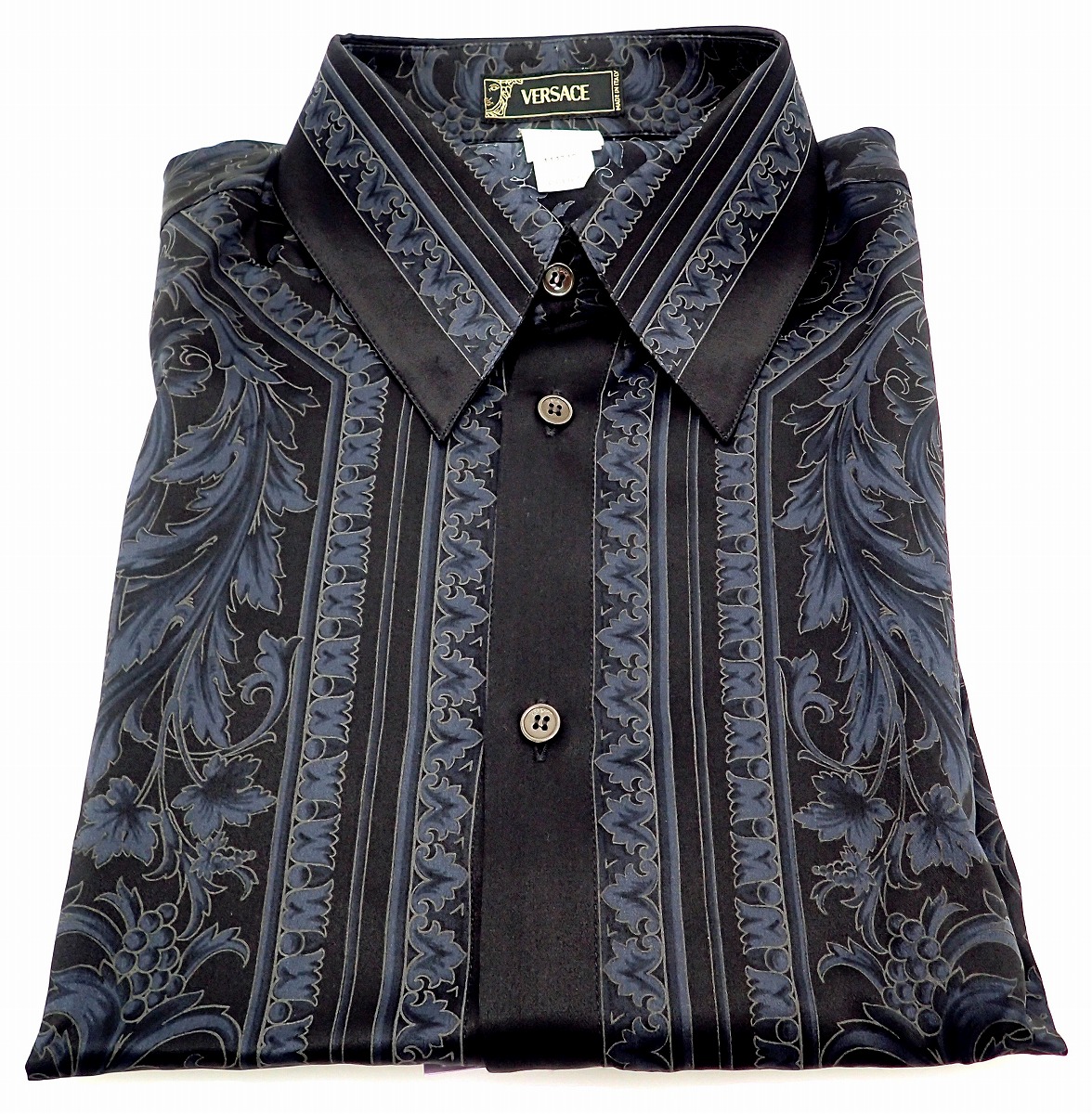 楽天市場】【アパレル】VERSACE ヴェルサーチ シャツ メンズ シルク100