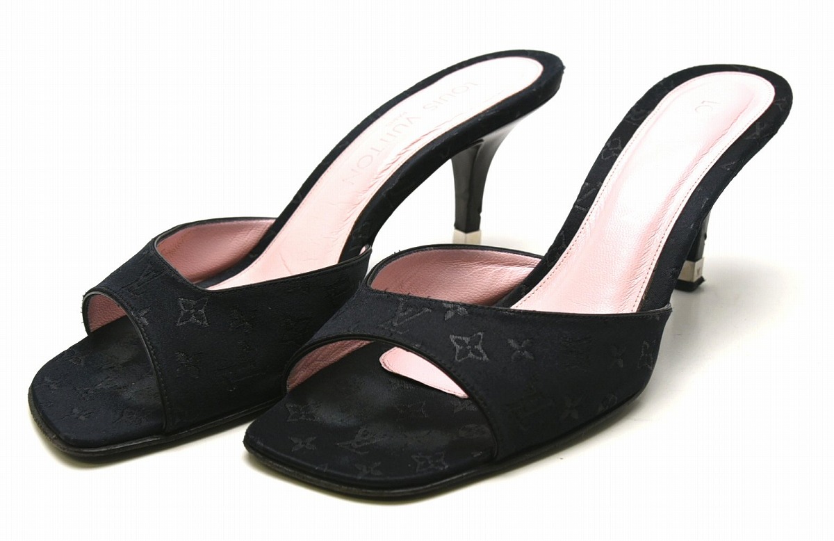 楽天市場】【靴】LOUIS VUITTON ルイ ヴィトン モノグラムサテン