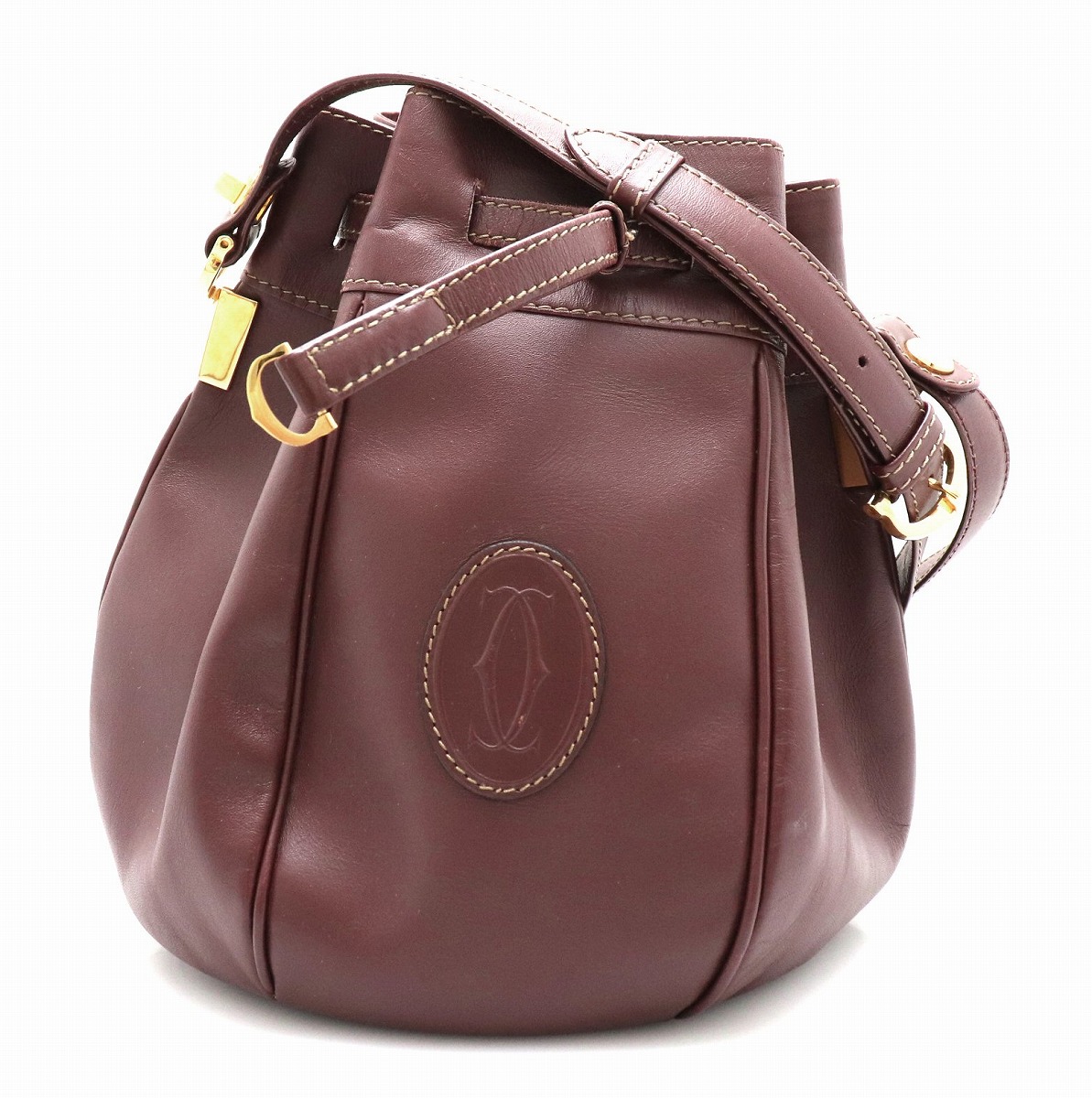 楽天市場】【バッグ】Cartier カルティエ マストライン 巾着型