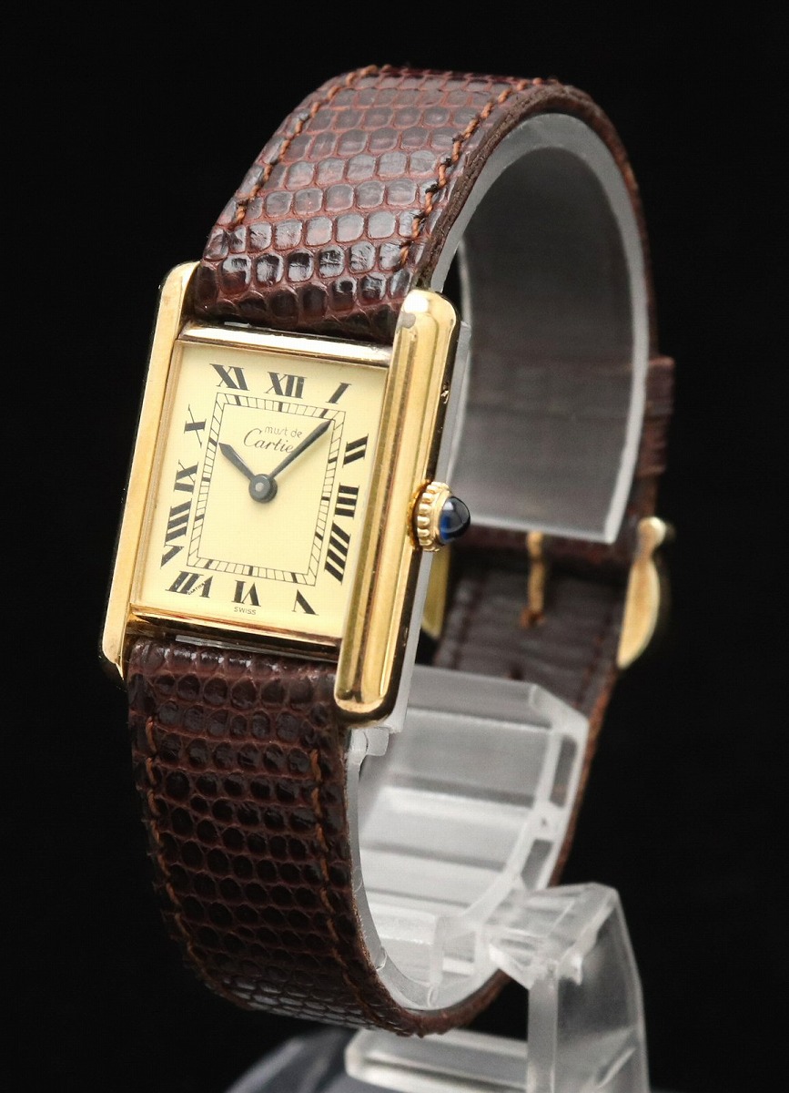 楽天市場】【ウォッチ】 Cartier カルティエ マストタンク SM クリーム