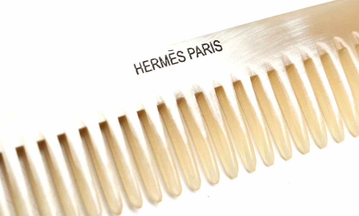 楽天市場】HERMES エルメス コーム 櫛 くし ケース付き バッファロー
