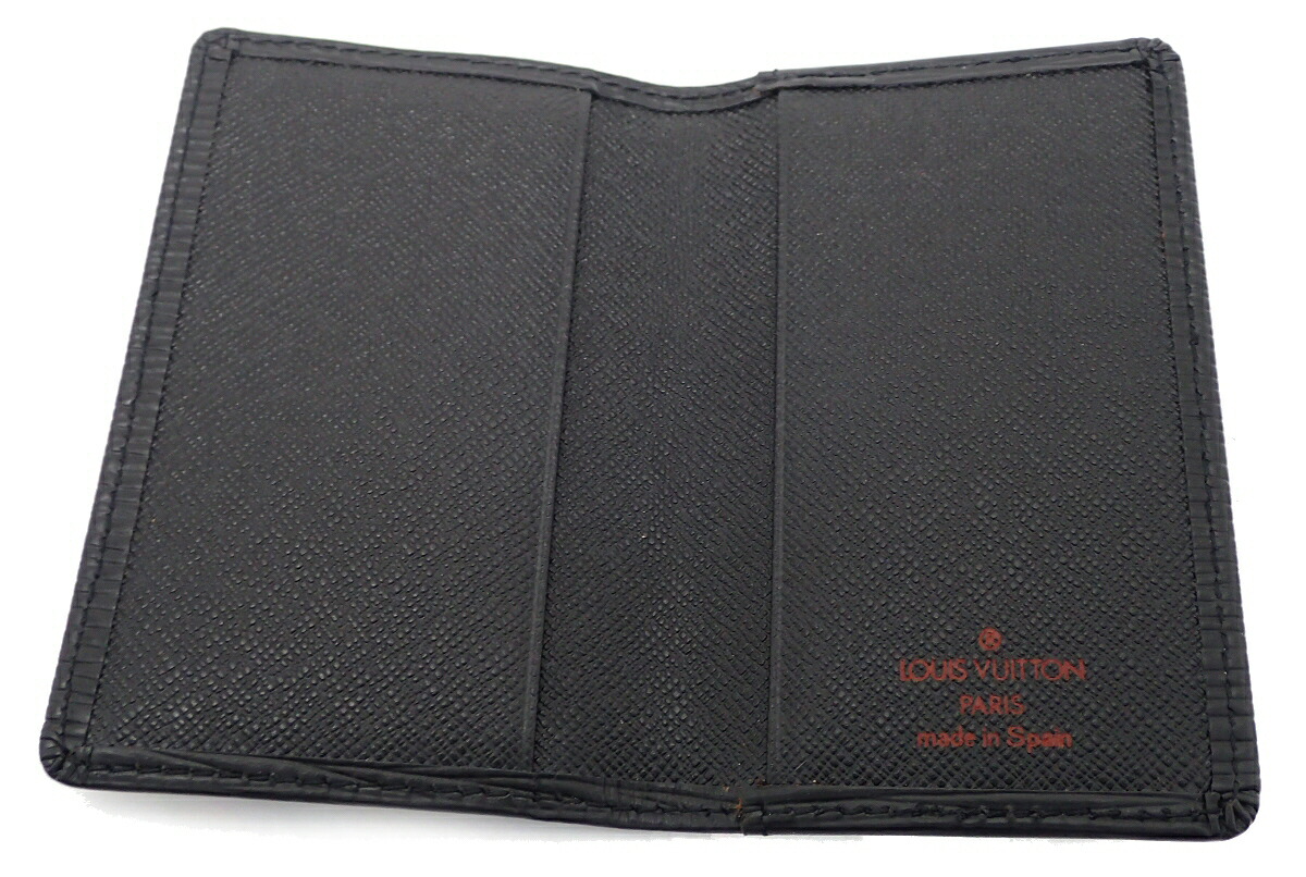 ルイ・ヴィトン 名刺入れ エピ ブラック LOUIS VUITTON ルイヴィトン