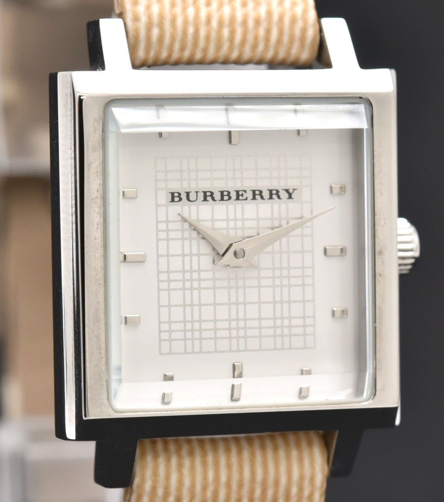 楽天市場】【ウォッチ】BURBERRY バーバリー ホワイト文字盤 チェック