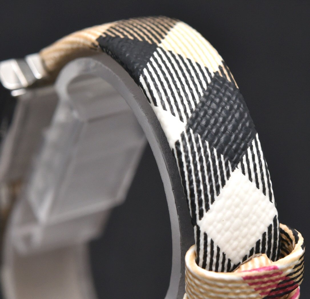 楽天市場】【ウォッチ】BURBERRY バーバリー ホワイト文字盤 チェック