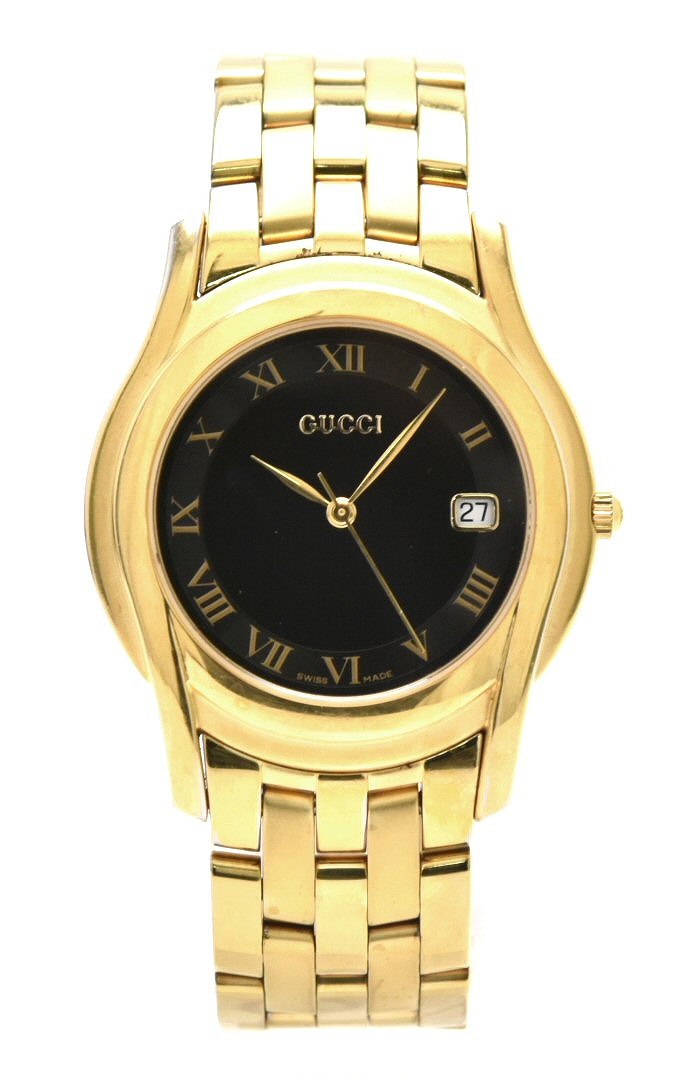 楽天市場】【ウォッチ】GUCCI グッチ デイト 黒文字盤 メンズ QZ