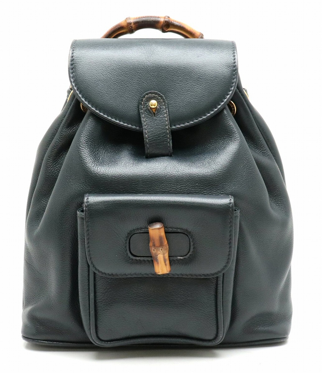楽天市場】【バッグ】GUCCI グッチ バンブー リュック リュックサック