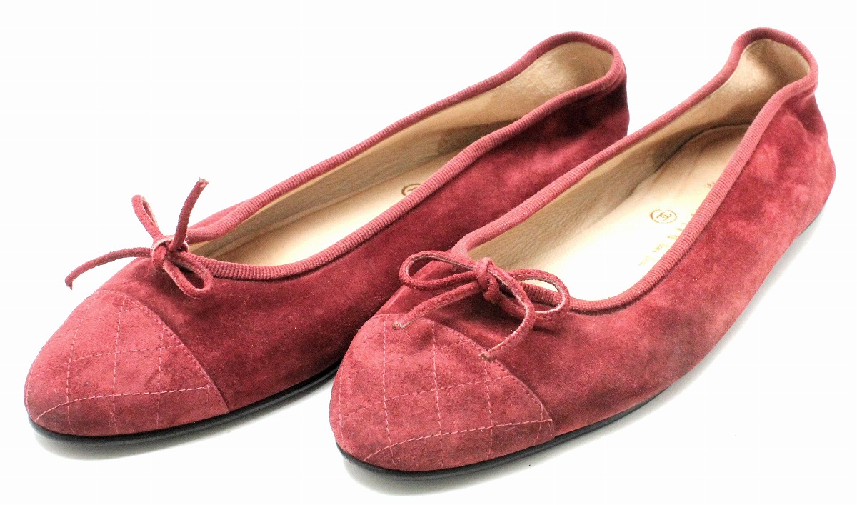 楽天市場】【靴】CHANEL シャネル バレエシューズ フラットパンプス