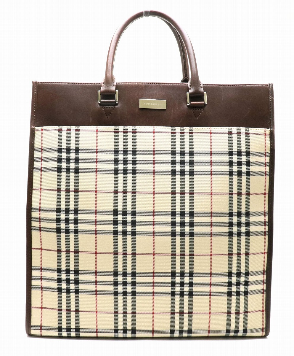 楽天市場】【バッグ】BURBERRY バーバリー ノバチェック トートバッグ