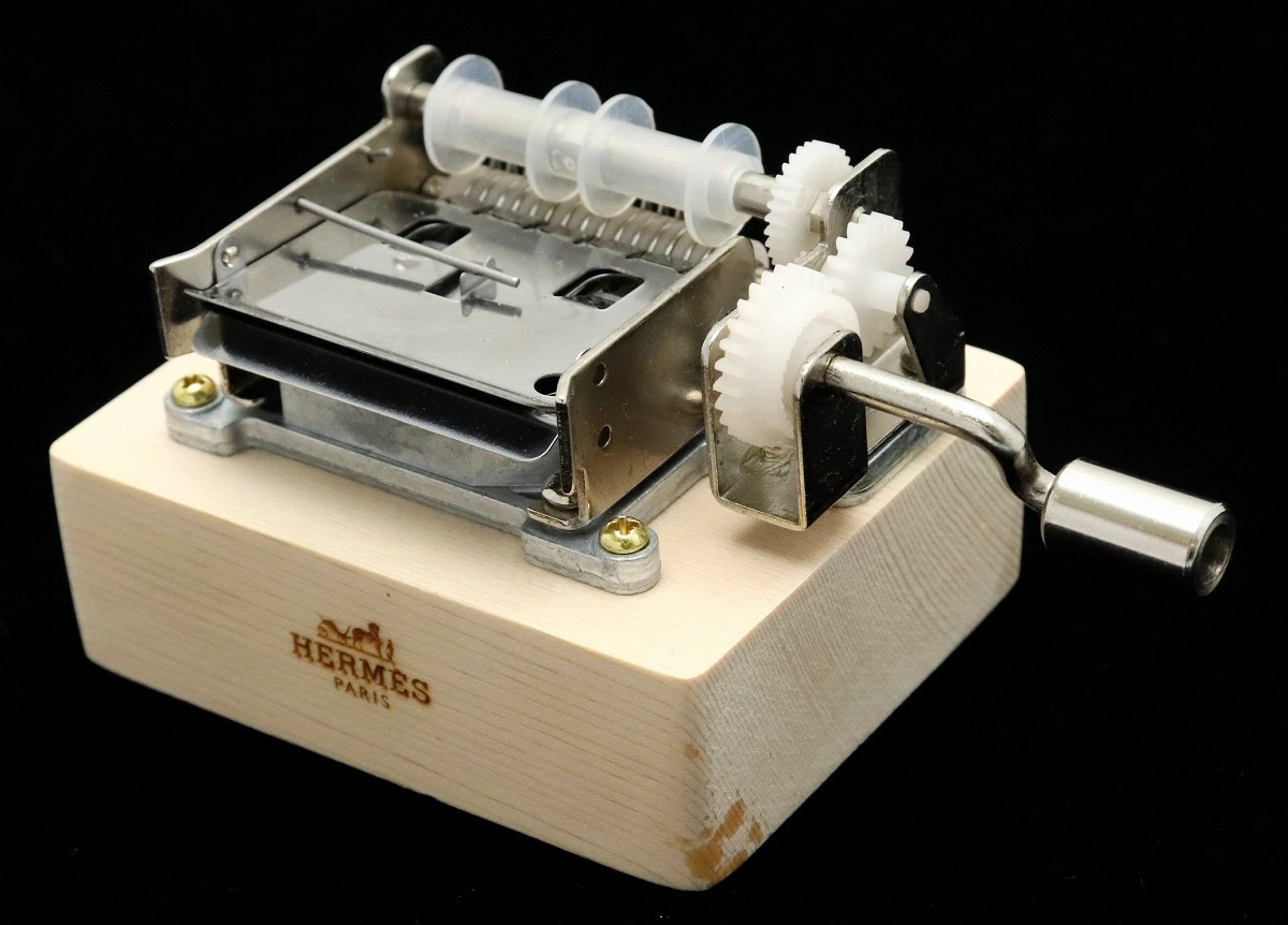 楽天市場】HERMES エルメス オルゴール 手回しカードオルゴール 旅する