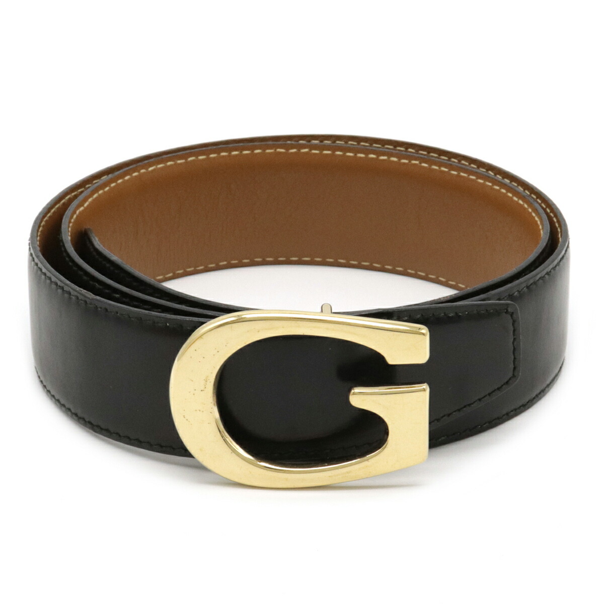 楽天市場】GUCCI グッチ Gバックル レディースベルト レザー 黒