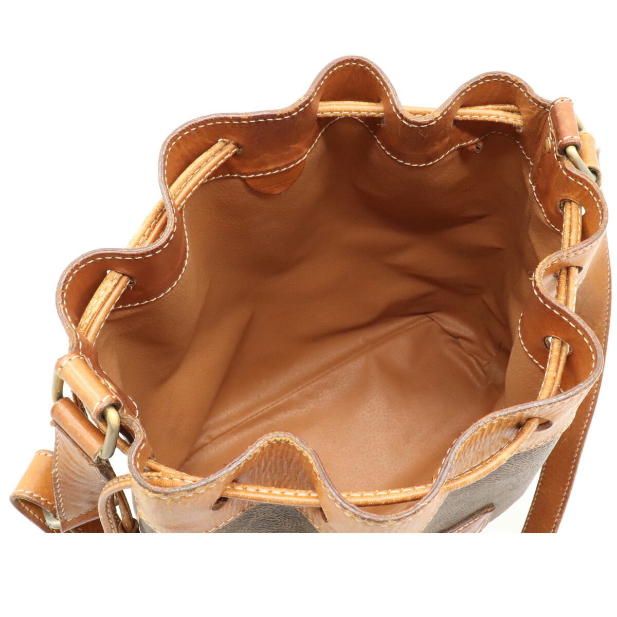 楽天市場】【バッグ】CELINE セリーヌ マカダム柄 巾着バッグ