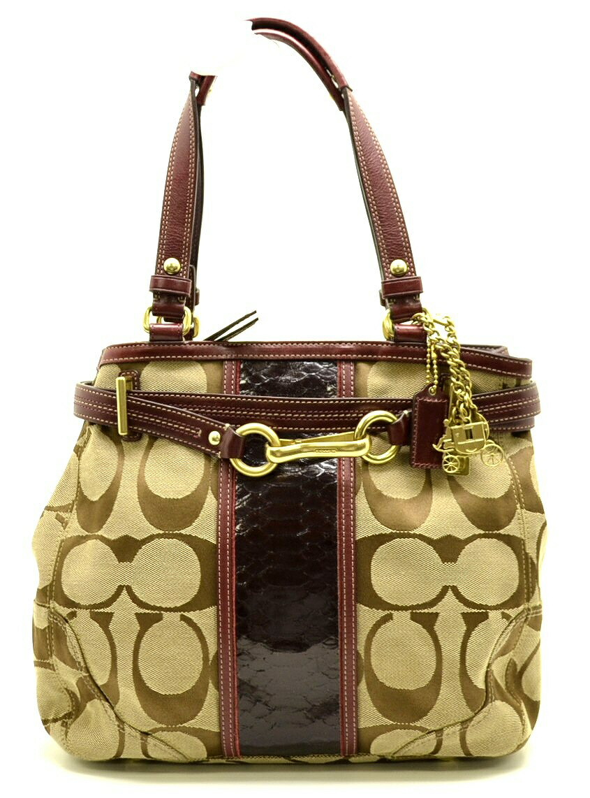 楽天市場】【バッグ】COACH コーチ シグネチャー トートバッグ