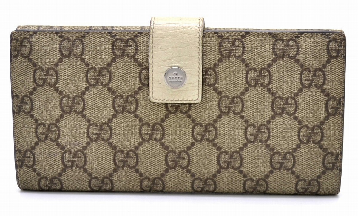 楽天市場】【財布】GUCCI グッチ GGスプリーム 2つ折 Wホック ダブル