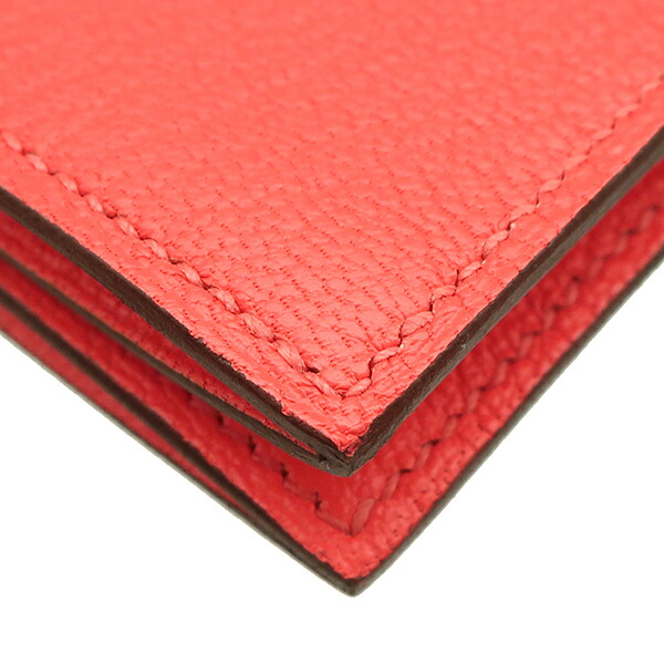 楽天市場】エルメス カードケース ベアン シェーブル ピンク未使用