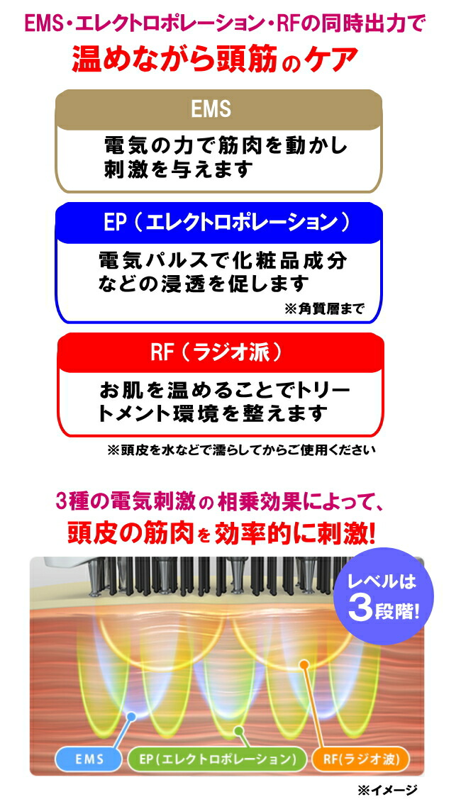 楽天市場】アデランス 電気リフトブラシ DoRAISE ドゥライズ EMS美顔器