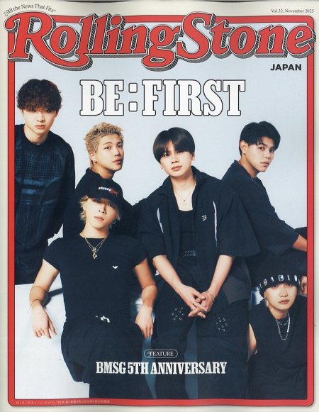 BE:FIRST新体制初の表紙「Rolling Stone Japan」重版決定！ - 推し楽