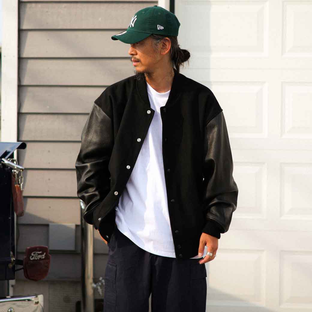 楽天市場】スタジャン スクーカム（カラーグリーン）（メンズ