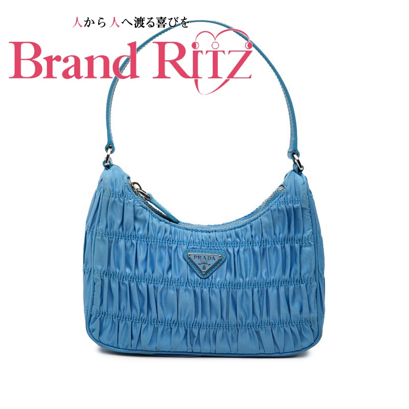 楽天市場】プラダ バッグ ライトブルーの通販