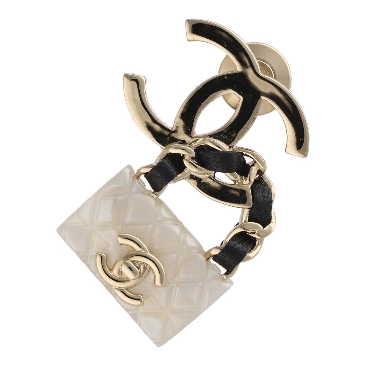 楽天市場】【中古】 CHANEL シャネル マトラッセ バッグチャーム ピン