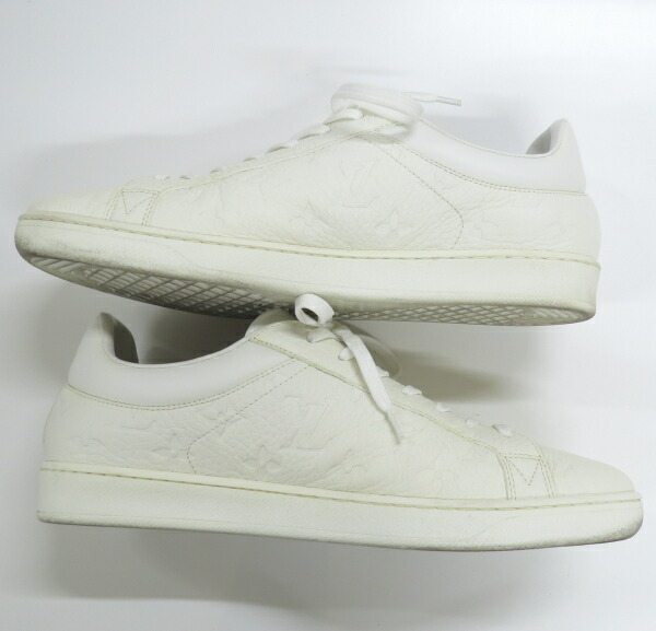 楽天市場】ルイヴィトン メンズ レザー スニーカー 白×モノグラム 型