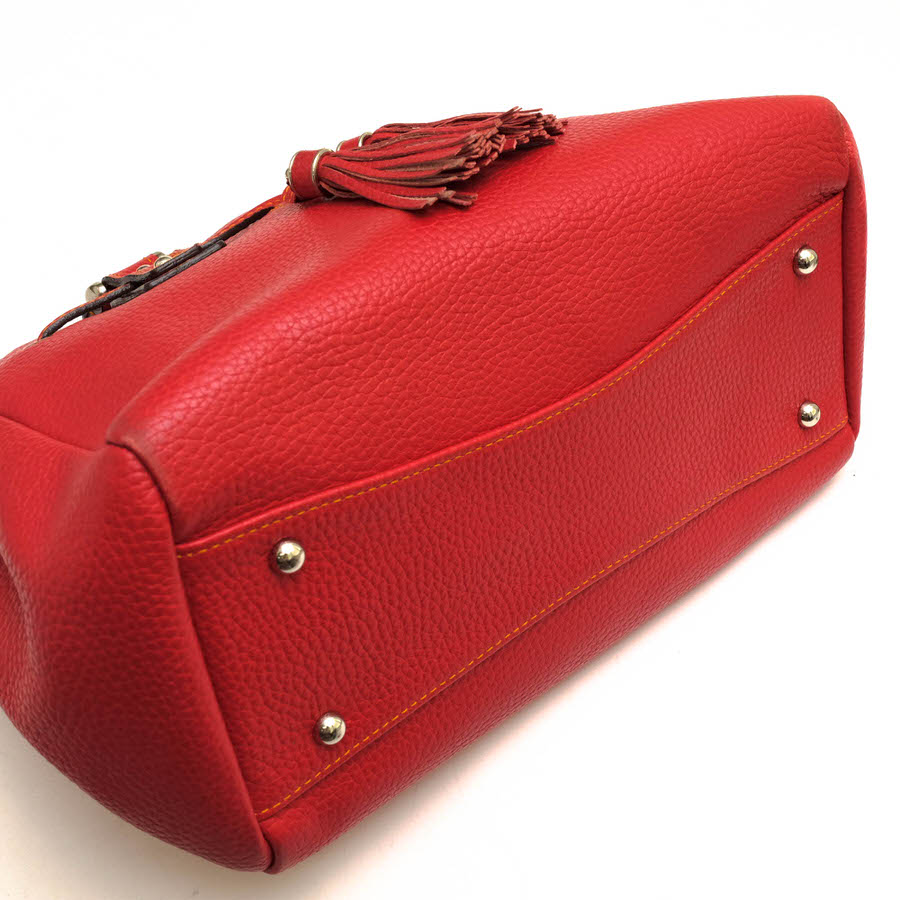 楽天市場】WAKO ハンドバッグ 和光 牛革 カーフ タッセル シボ革