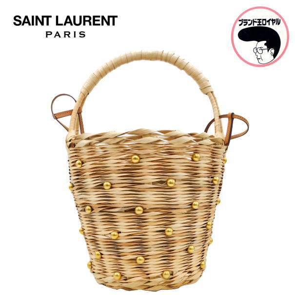 SAINT LAURENT ストロー かごバッグ SAINT LAURENT ストロー かご