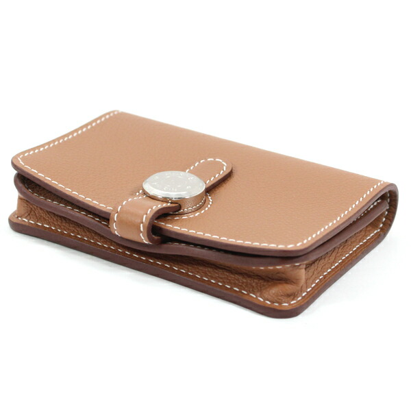 楽天市場】エルメス カードケース ドゴン ゴールド ブラウン 茶 レザー