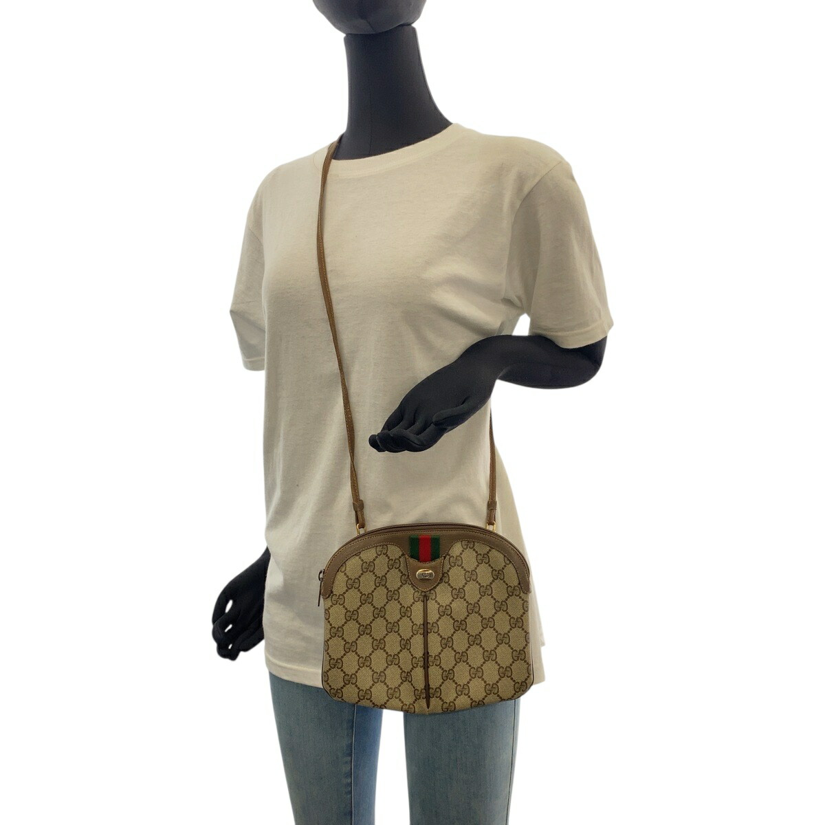 楽天市場】GUCCI グッチ オールドグッチ シェリーライン ベージュ