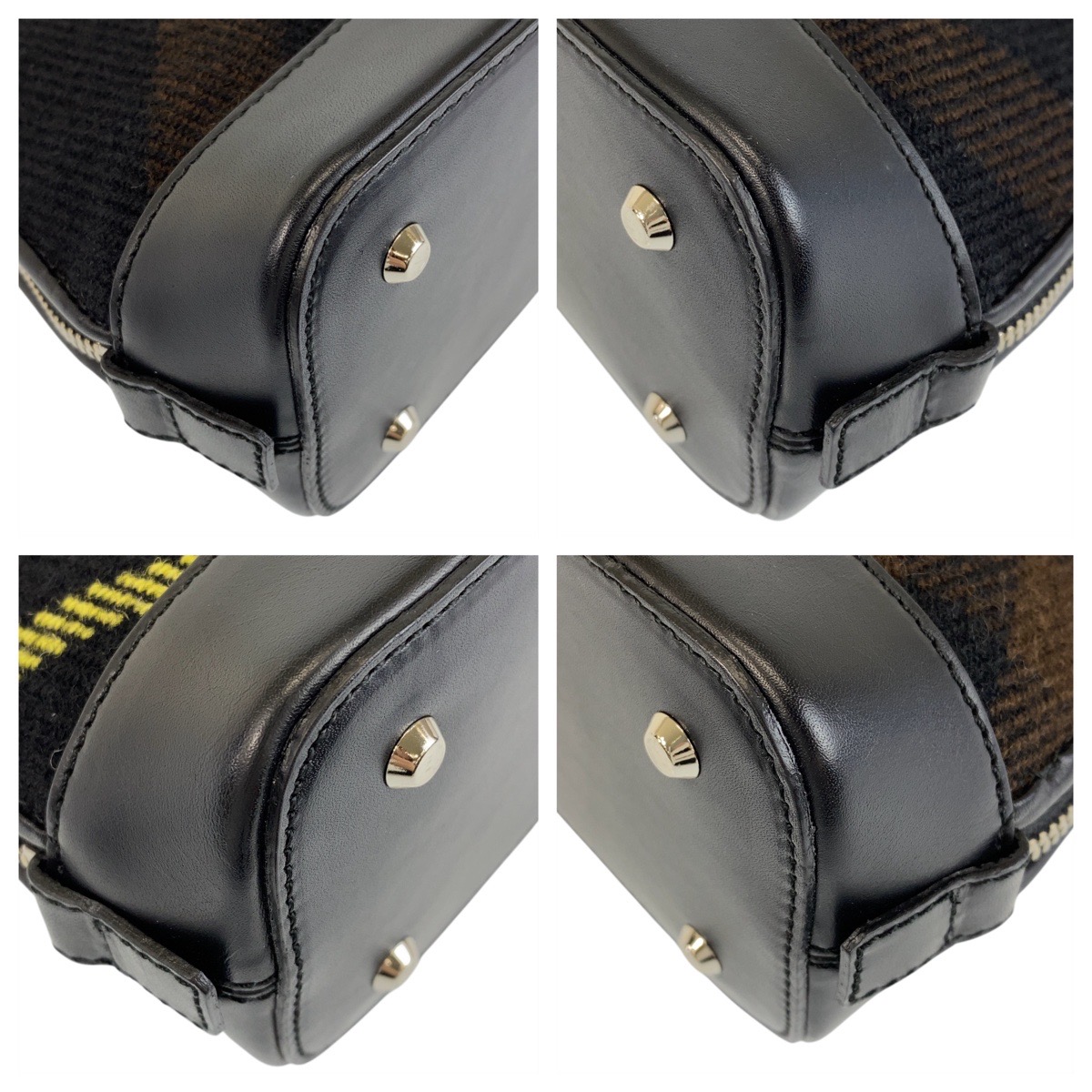 楽天市場】美品 BURBERRY バーバリー チェック柄 ブラック 黒 シルバー