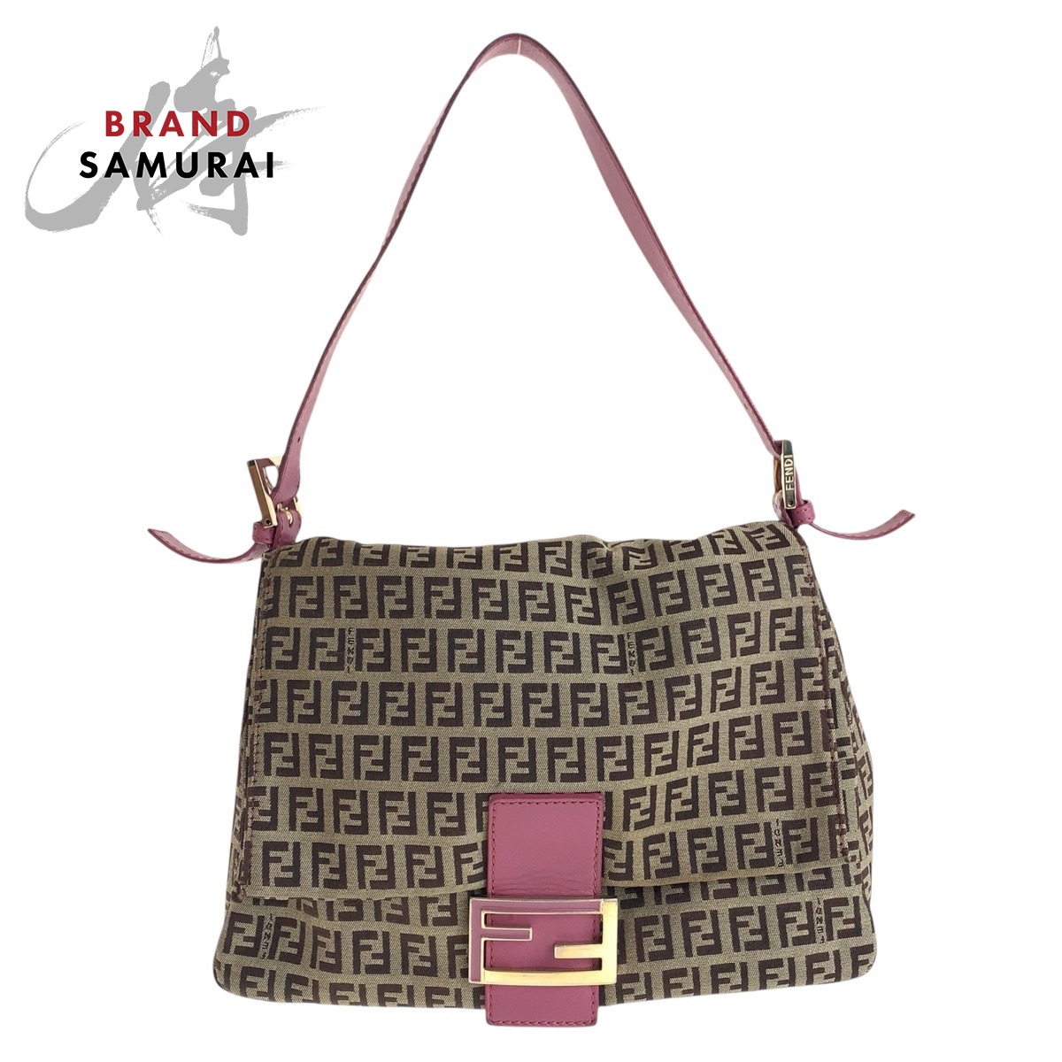 楽天市場】美品 FENDI フェンディ ズッキーノ マンマバケット ブラウン