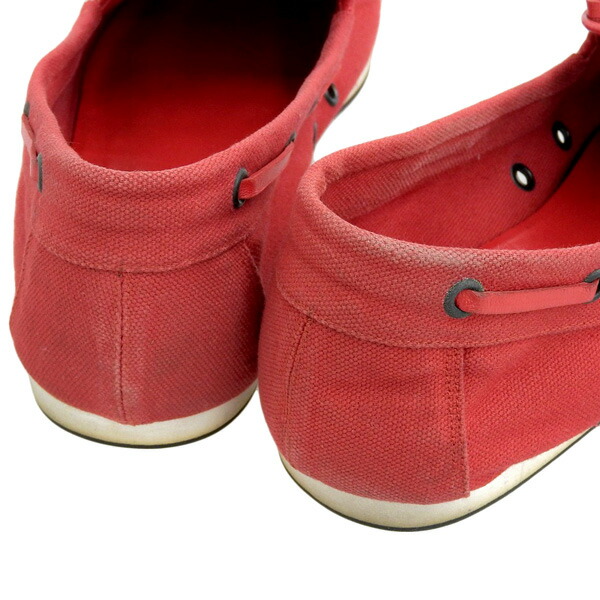 楽天市場】エルメス HERMES キャンバス デッキシューズ メンズ 赤