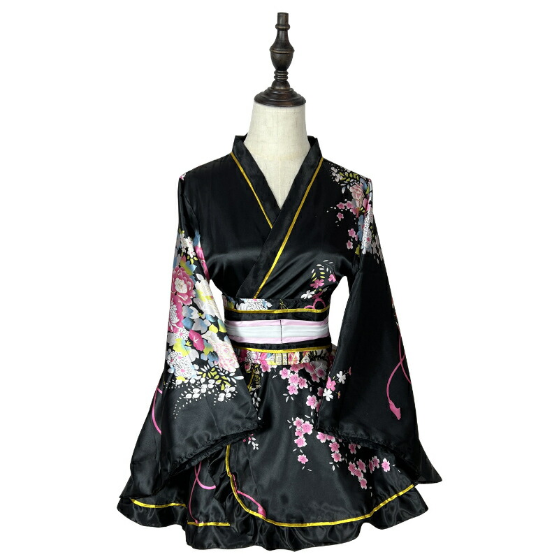楽天市場】和服 ミニ 花魁 コスプレ 仮装 着物 ドレス よさこい