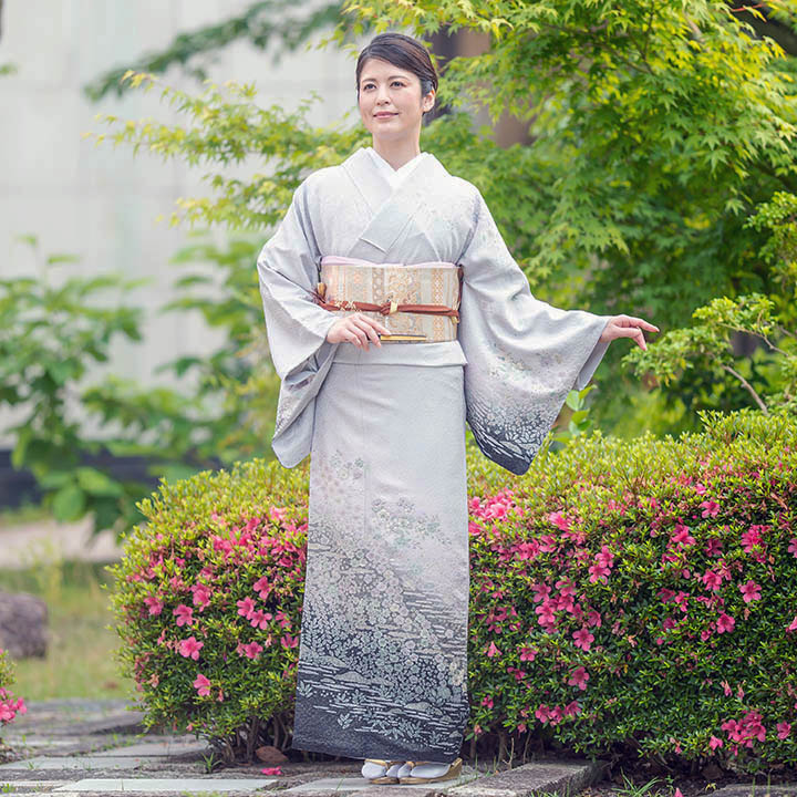 楽天市場】【レンタル 高級正絹 訪問着 フルセットレンタル】訪問着 紫