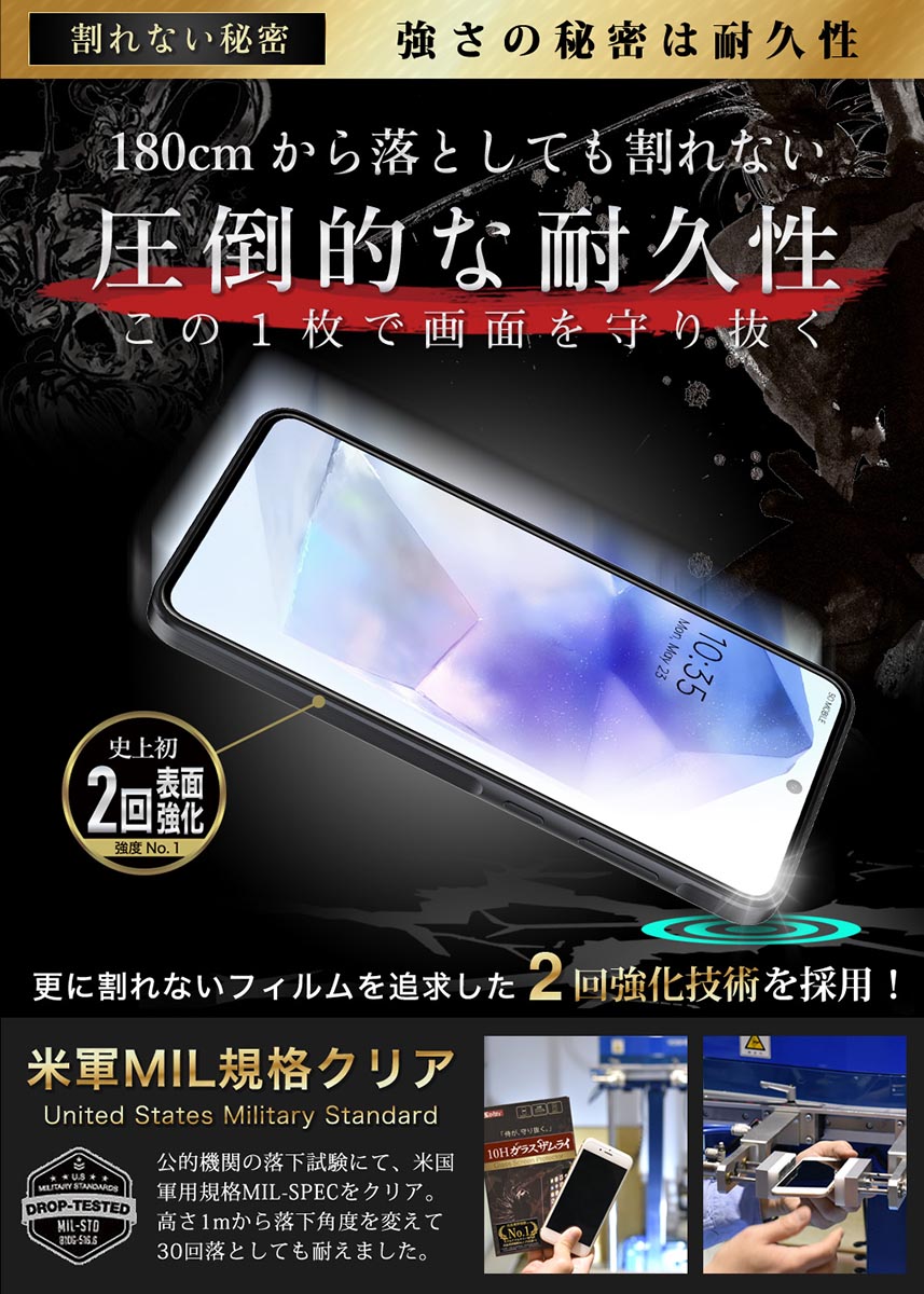 楽天市場】Galaxy A55 フィルム 5G SC-53E SCG27 ガラスフィルム 全面