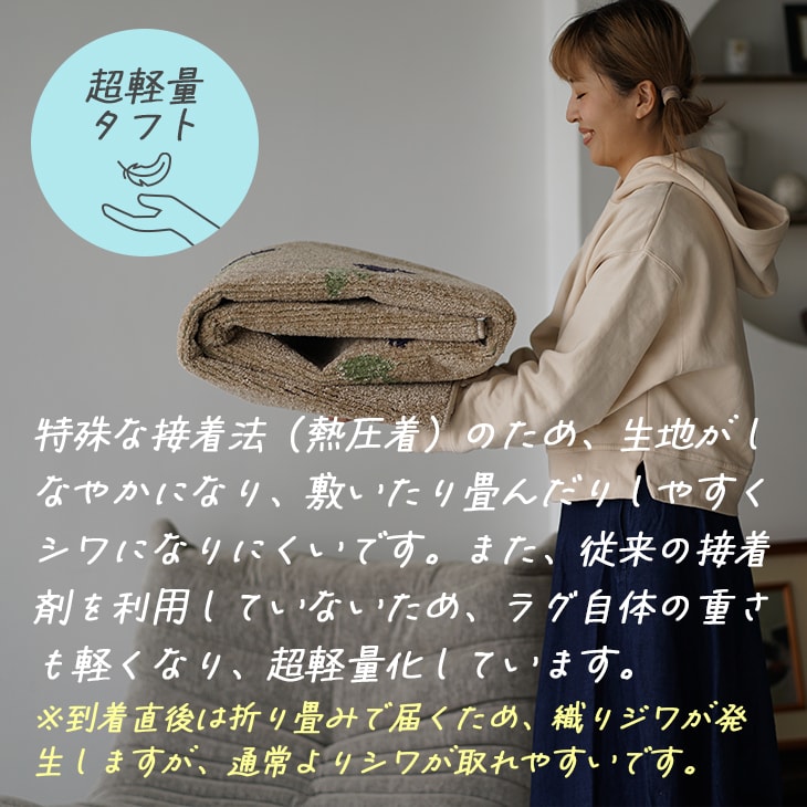 楽天市場】モチーフラグ ブルーベリー 130×185cm cucan◇[NS]MILKHOME