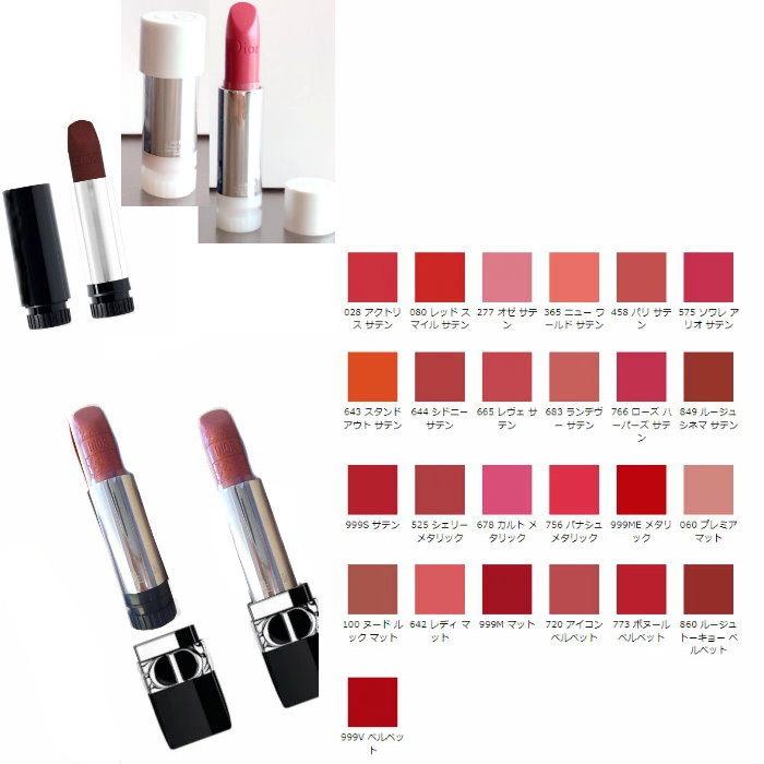 楽天市場】DIOR ルージュ ディオール 現品 ケース付き 口紅 リップ