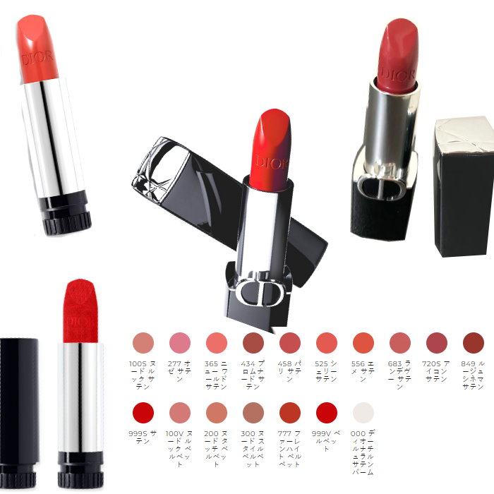 楽天市場】DIOR ルージュ ディオール 2024新作new 現品 ケース付き