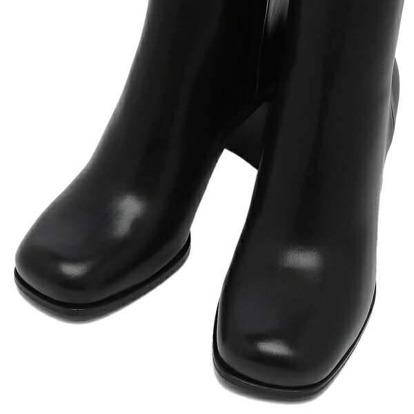 楽天市場】プラダ ブーツ トライアングルロゴ ブラック レディース
