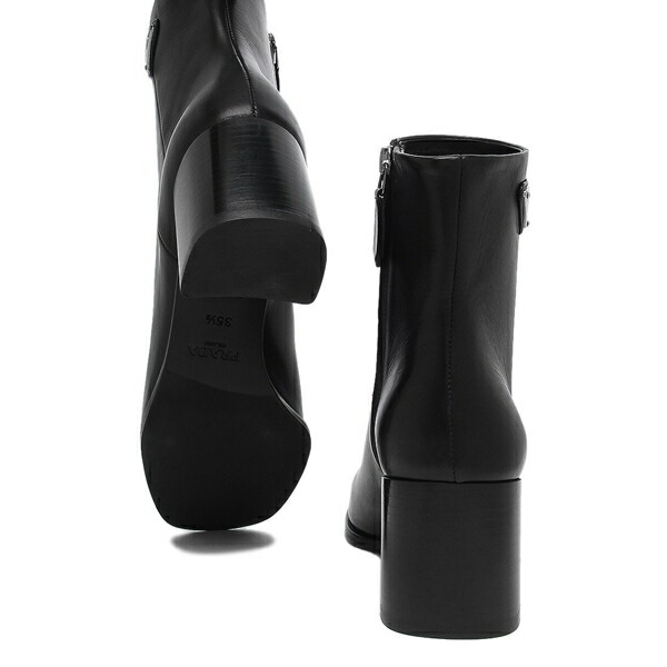 楽天市場】プラダ ブーツ トライアングルロゴ ブラック レディース