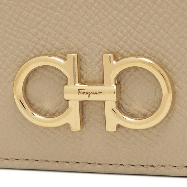 楽天市場】フェラガモ カードケース 長財布 ガンチーニ ベージュ