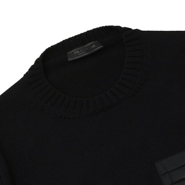 楽天市場】プラダ ニット セーター トライアングルロゴ ブラック