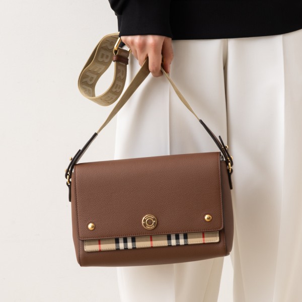 楽天市場】バーバリー ショルダーバッグ ノート ブラウン レディース