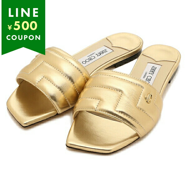 楽天市場】ジミーチュウ サンダル ミュール フラットシューズ ゴールド