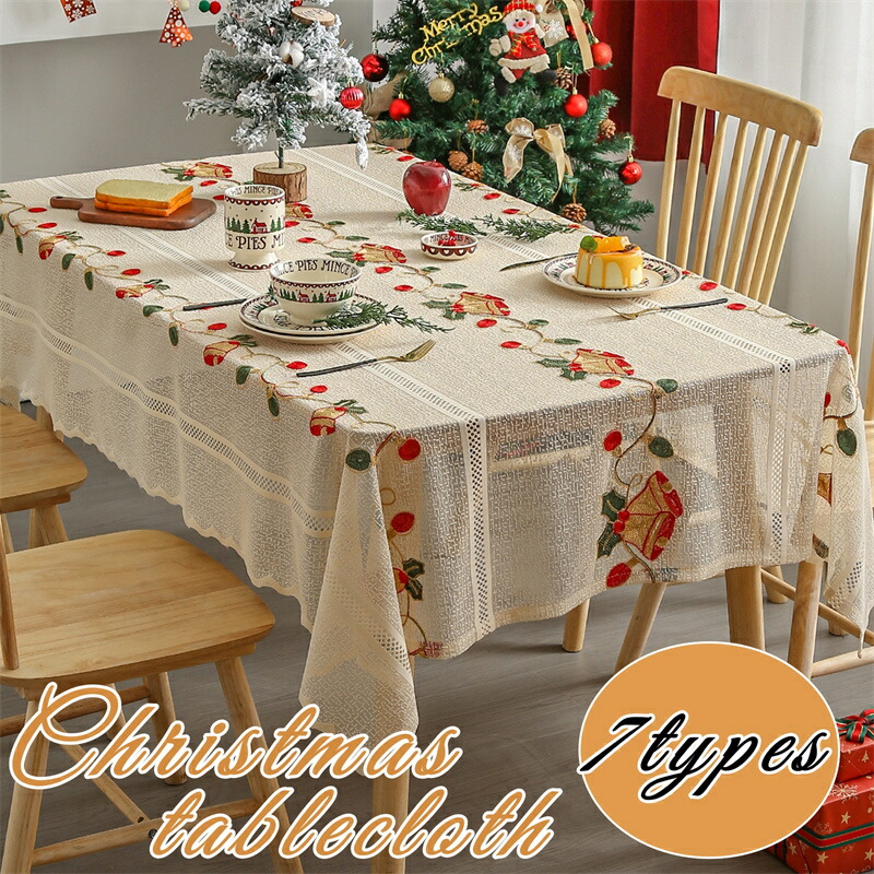 楽天市場】クリスマス テーブルクロス テーブルカバー レース 長方形